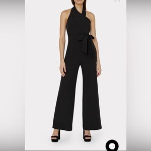 MILLY Thea Cady Jumpsuit, Black, 8